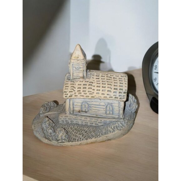 Georgia Marble Handcrafted Mini Church Sculpture By R. Ruth 1986 - Picture 3 of 9